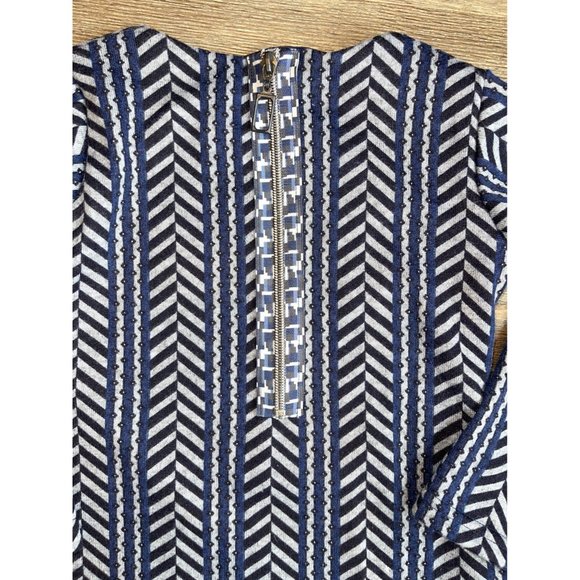 NEW Les Tout Petits Girls Navy Blue Print Dress Sz 7 - Picture 6 of 6